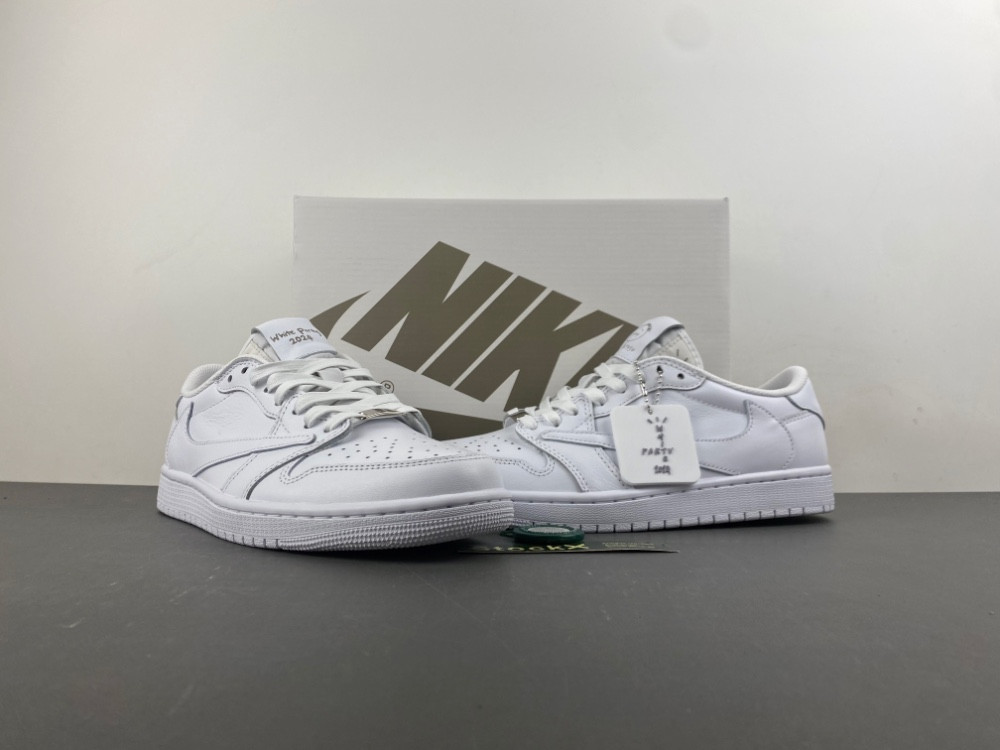 Air Jordan 1 Retro Low OG SP Travis Scott Michael Rubin White Party (Friends and Family) TD1228-111