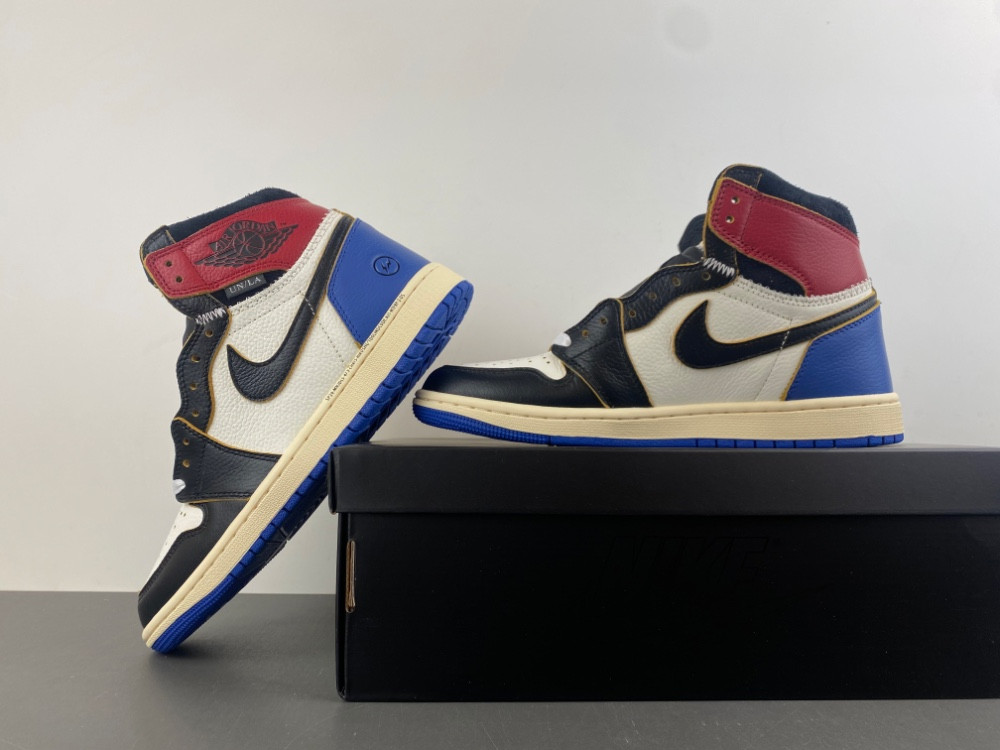 Jordan 1 Retro High OG SP Fragment x Union LA Varsity Red Sport Royal IO7847-002