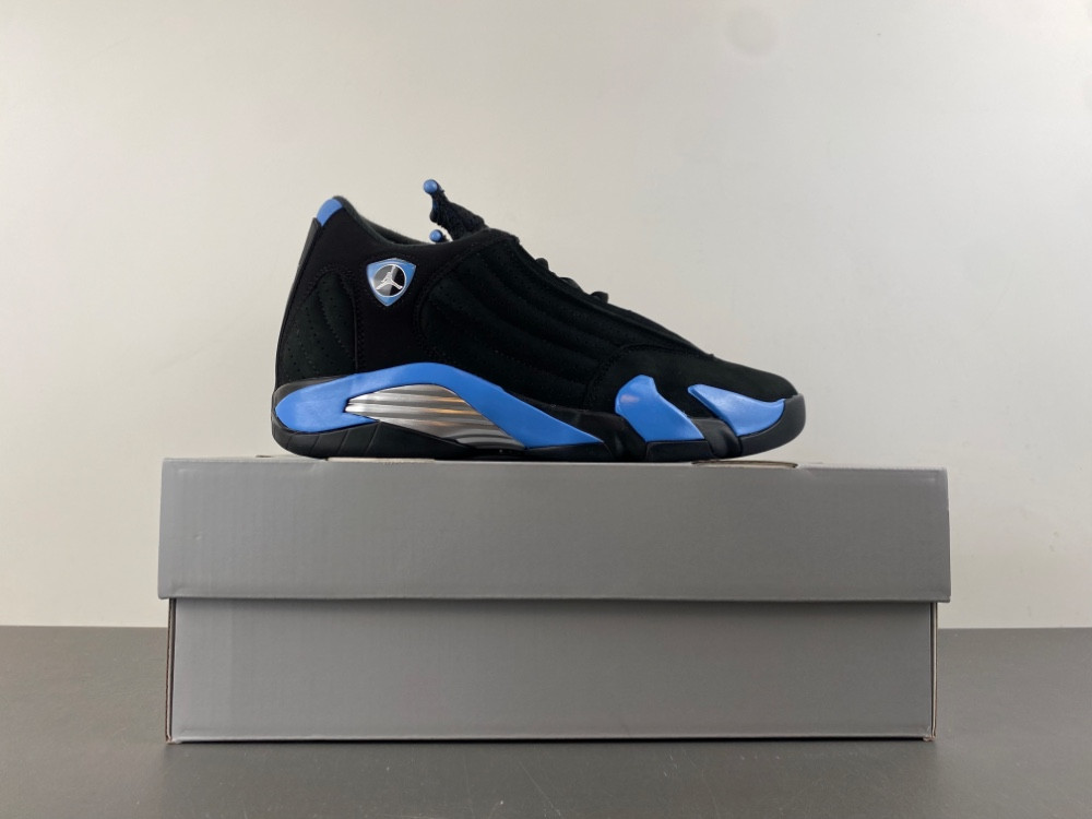 Air Jordan 14 "Black/University Blue" 487471-002