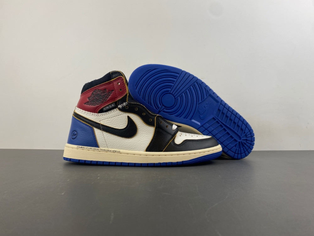 Jordan 1 Retro High OG SP Fragment x Union LA Varsity Red Sport Royal IO7847-002