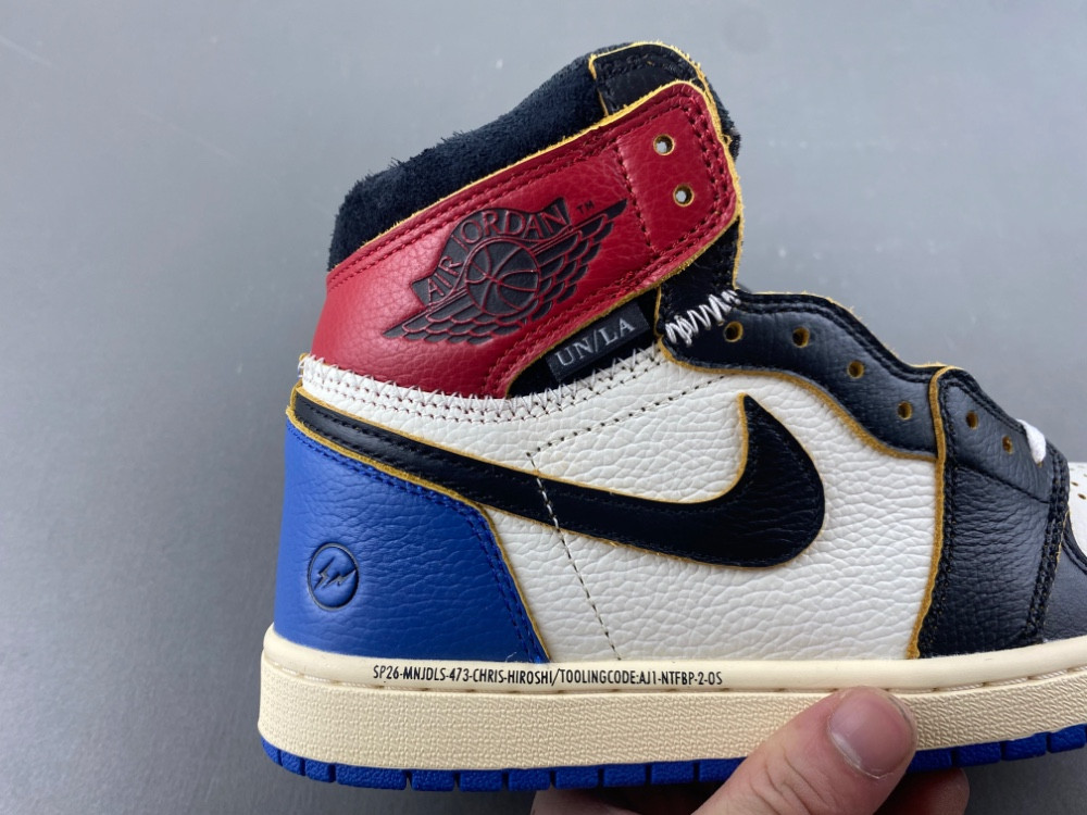 Jordan 1 Retro High OG SP Fragment x Union LA Varsity Red Sport Royal IO7847-002