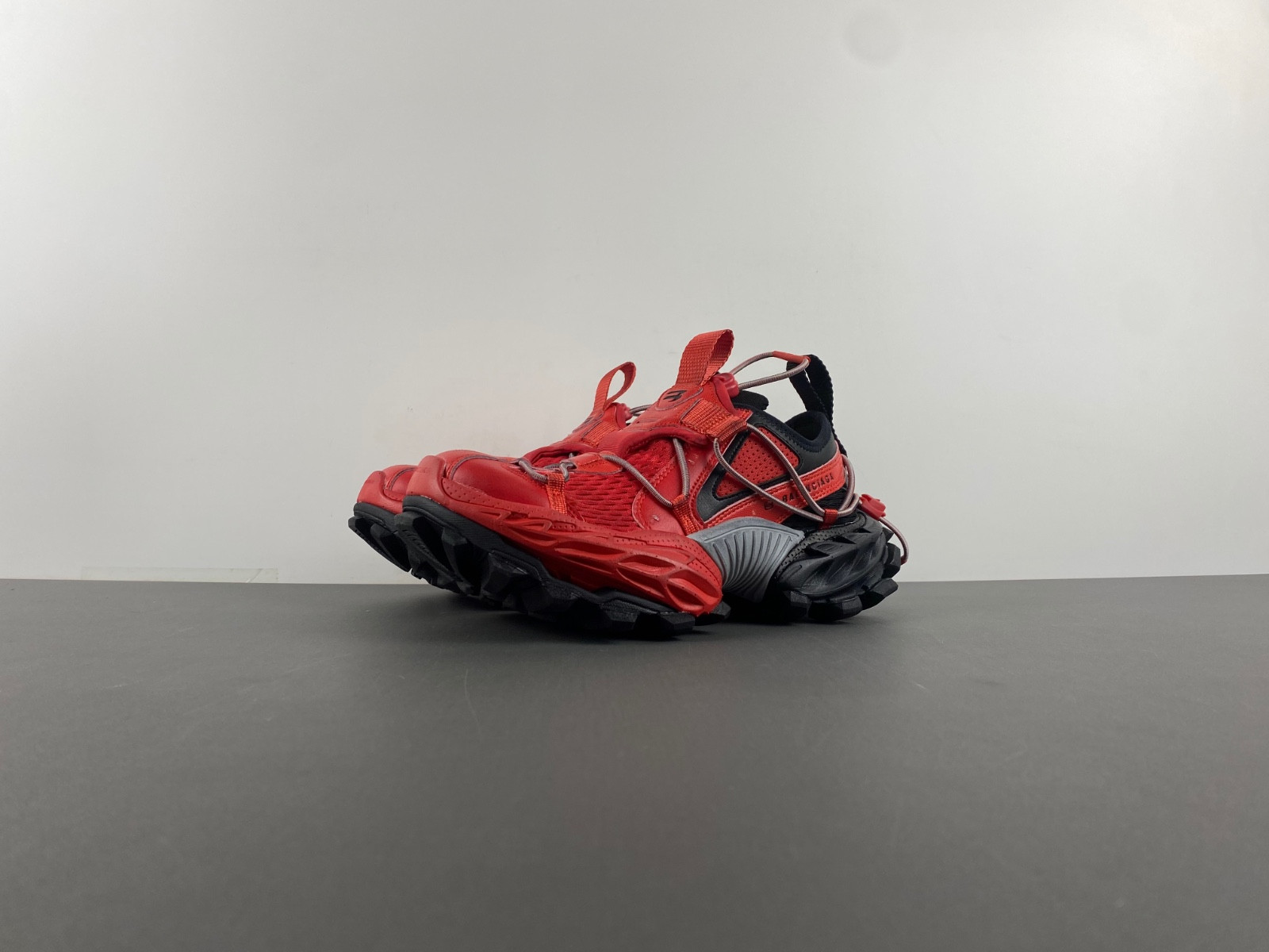 Men''s Hike Sneaker in Red/black