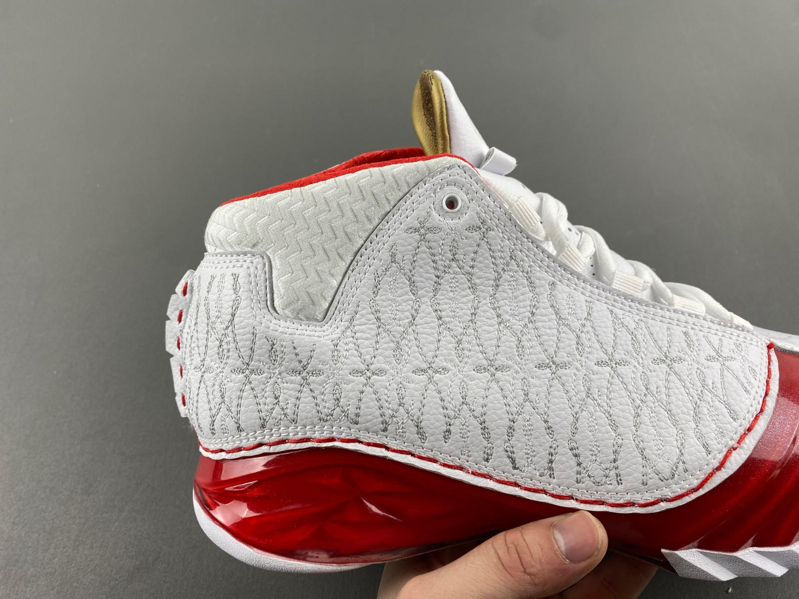 Jordan 23 White Varsity Red Men