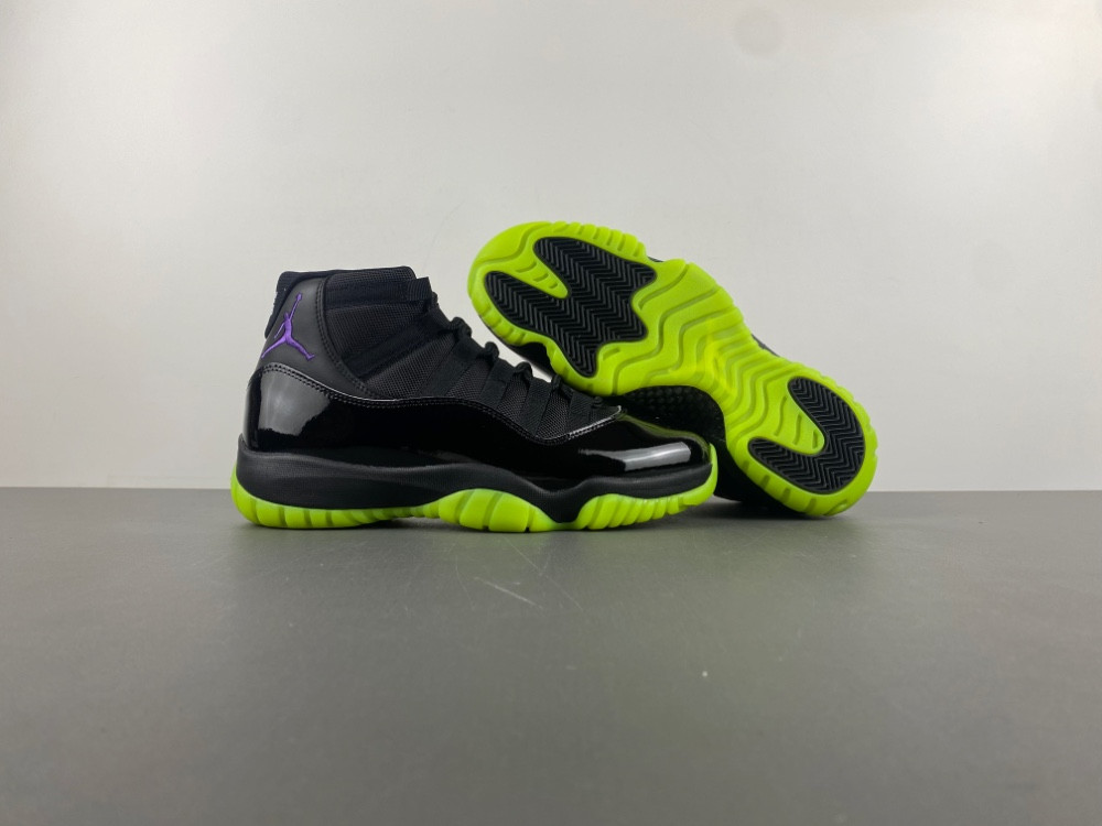 Air Jordan 11 GS Black/Barely Volt IB1378-001