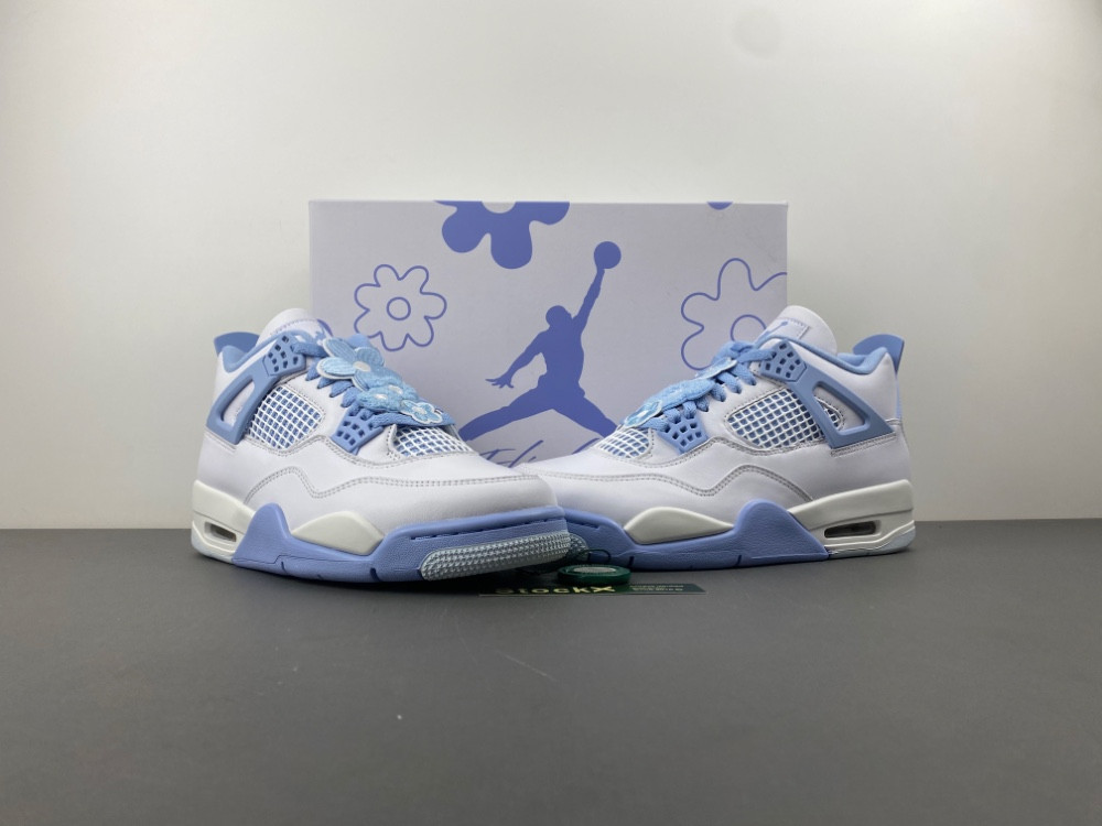 Air Jordan 4 "Aluminum" "White/Blue Tint" HV0823-100