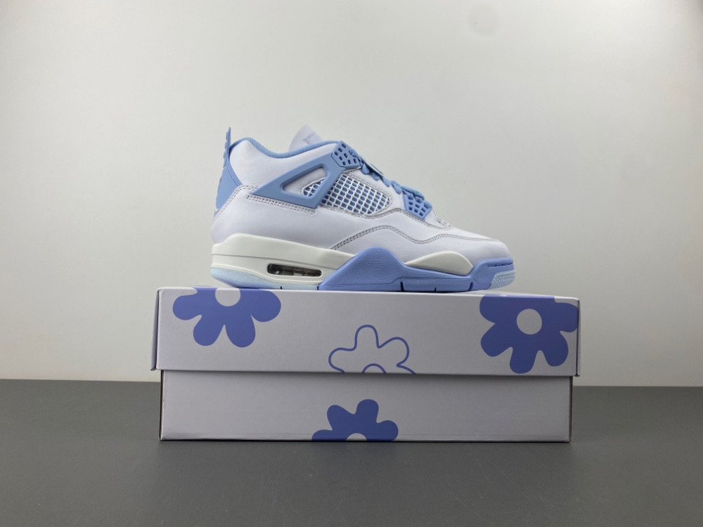 Air Jordan 4 "Aluminum" "White/Blue Tint" HV0823-100