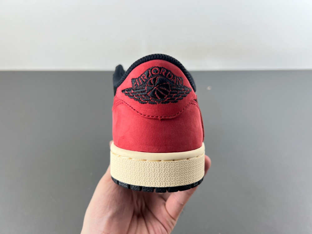 Travis Scott x Air Jordan 1 Low Black Red DM7866-061