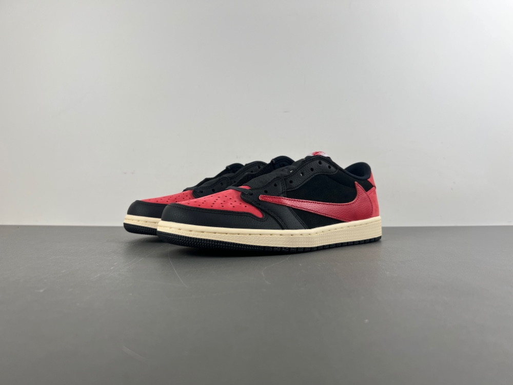 Travis Scott x Air Jordan 1 Low Black Red DM7866-061