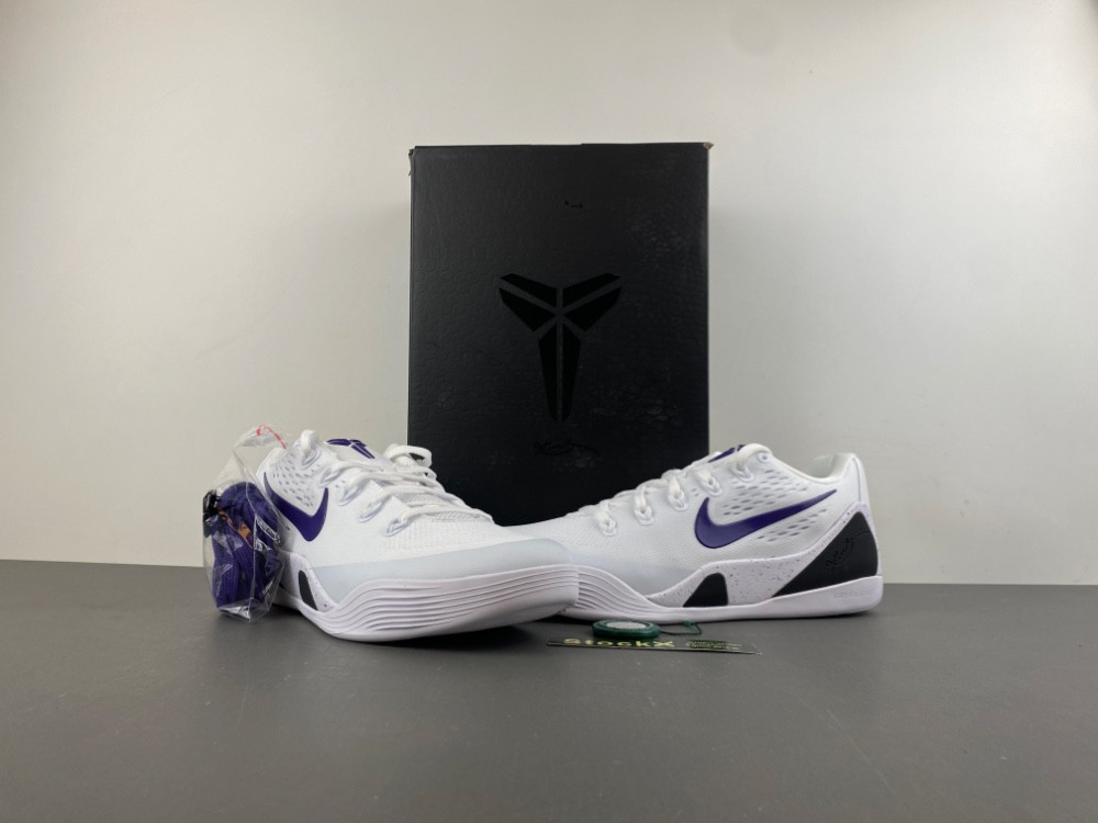 Nike Kobe 9 EM Low Protro White Court Purple IH1401-100