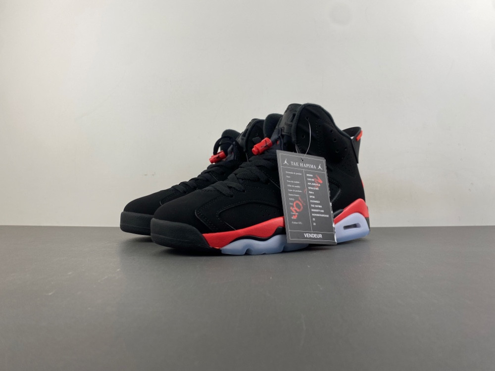 Air Jordan 6 Reverse Infrared Black / Light Crimson CT8529-001