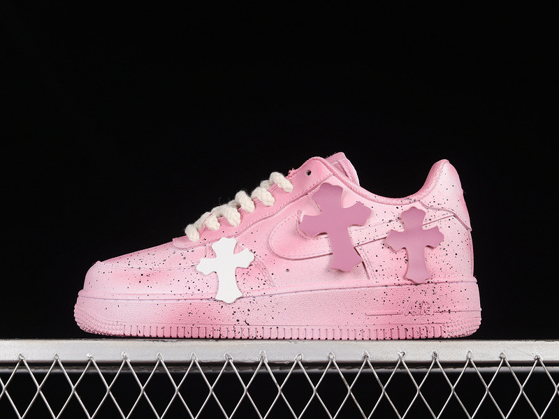 CHROMEHEARTS X AIR FORCE 1 LOW 07 PINK/PINK/WHITE DD8959-100