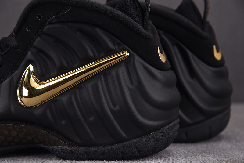 Nike Air Foamposite Pro Black Metallic Gold Men