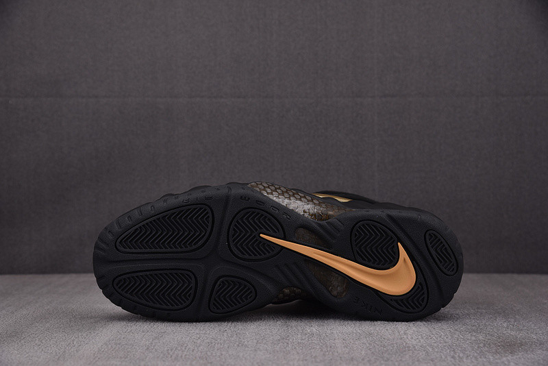 Nike Air Foamposite Pro Black Metallic Gold Men
