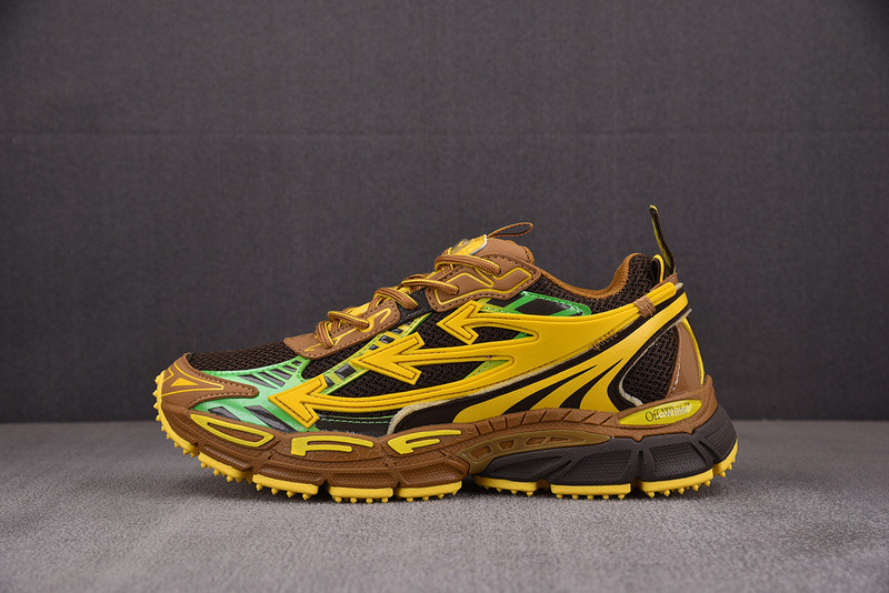 OWT Be Right Back Brown Yellow SNEAKERS