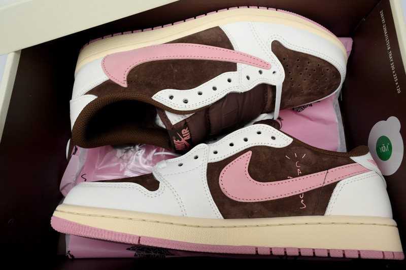 Air Jordan 1 Travis Scott Low OG SP Dark Pony Pink DZ4137-206