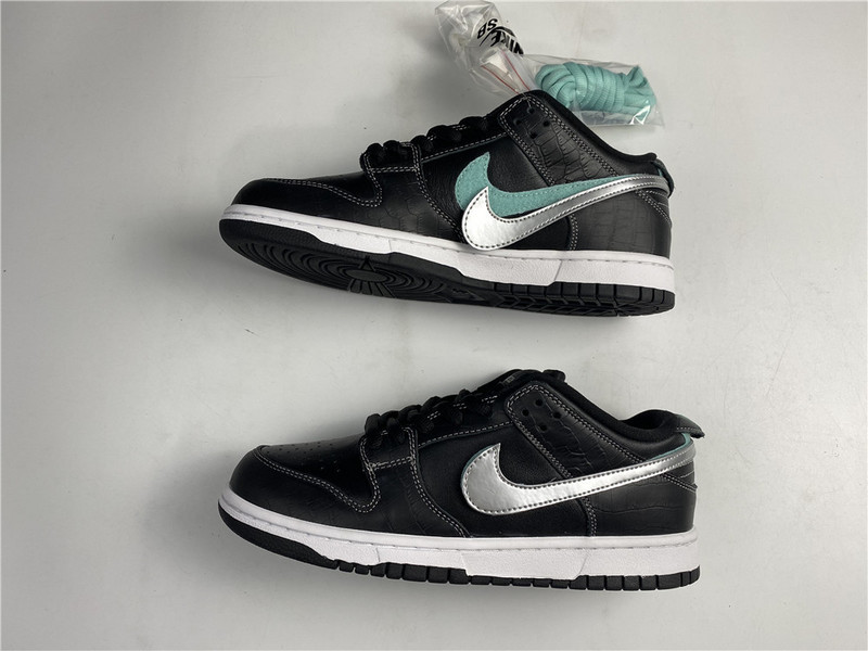 nike sb dunk low D1am0nd s*pply co black D1am0nd bv1310-001