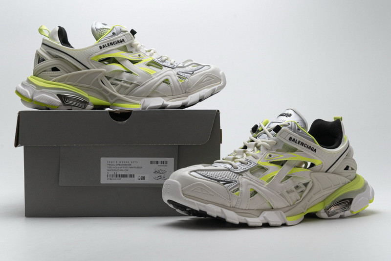 Ba1en*iaga track 2.0 white fluo yellow