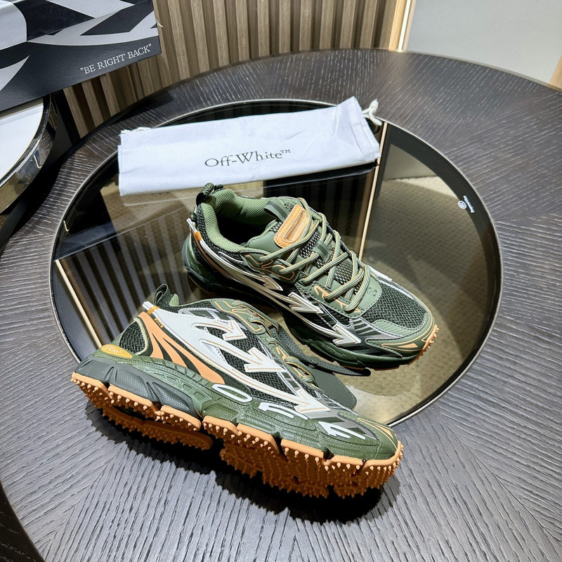 OWT Be Right Back Military Green Peach SNEAKERS