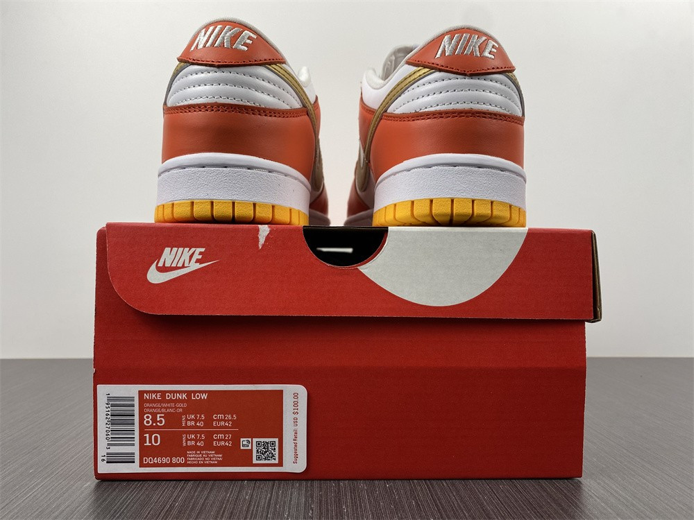 nike dunk low G01den orange - dq4690-800