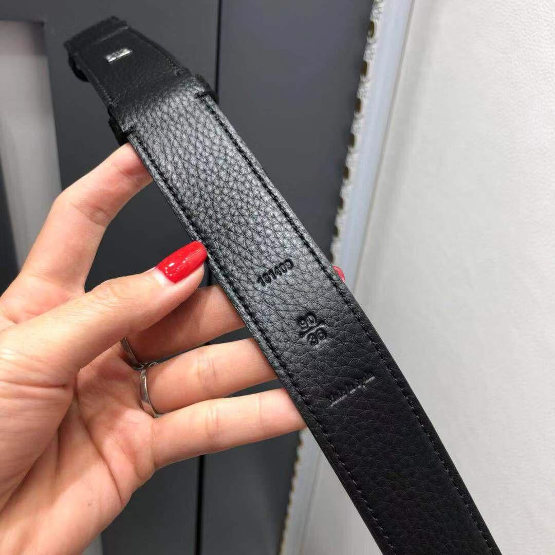 L0ew* unisex double-sided leather belt 190322