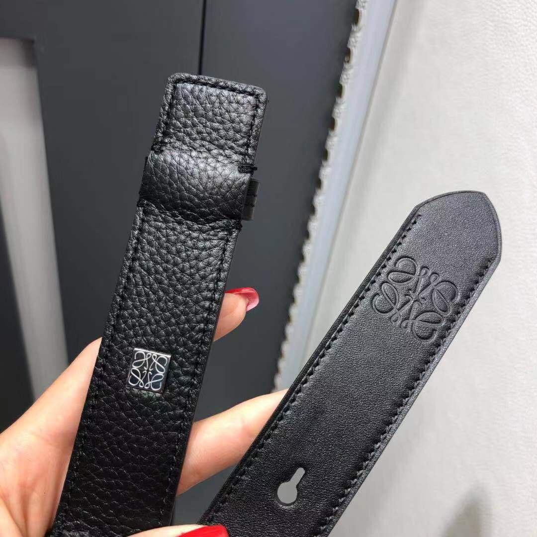 L0ew* unisex double-sided leather belt 190322
