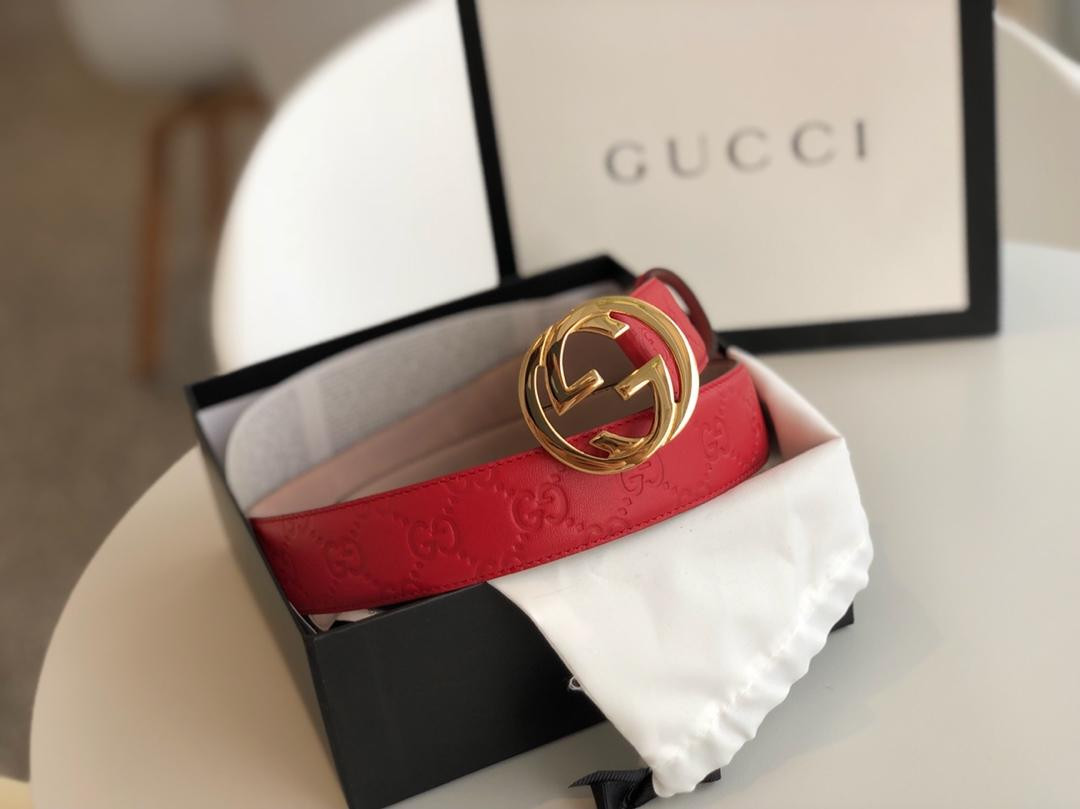 G*u*i signature leather belt 370543