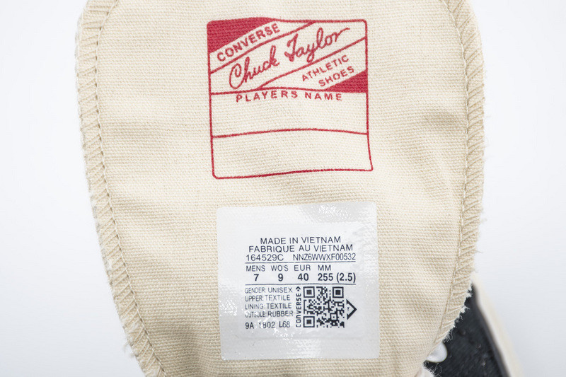 converse chuck taylor all-star 70s hi fear of god black 164529c