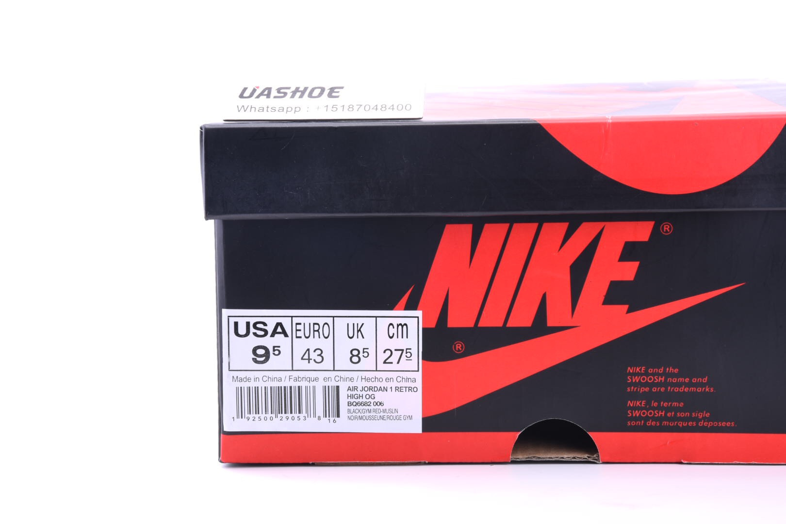 jordan 1 retro high og defiant couture bq6682-006