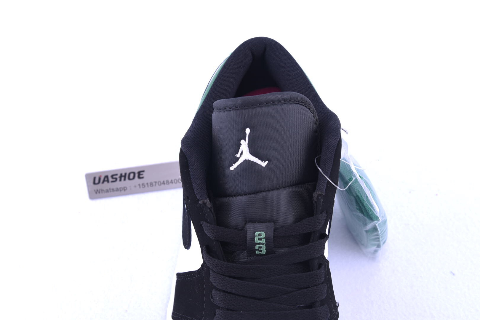 jordan 1 low white black mystic green 553558-113