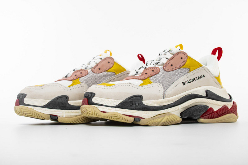Ba*len*cia*ga triple s cream yellow red women