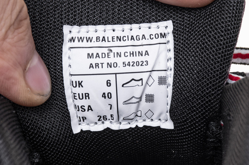 Ba*len*cia*ga 3.0 track trainer black red