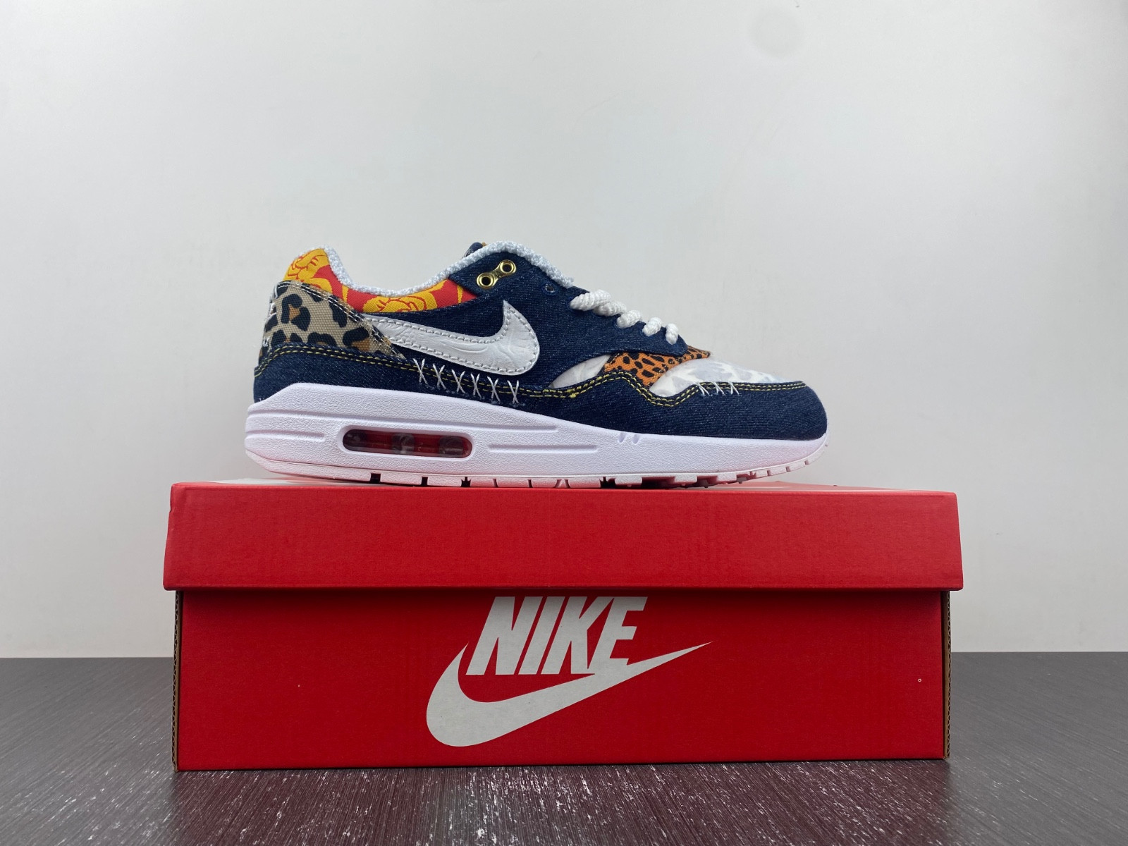 nike air max 1 preM1vm denim leopard men