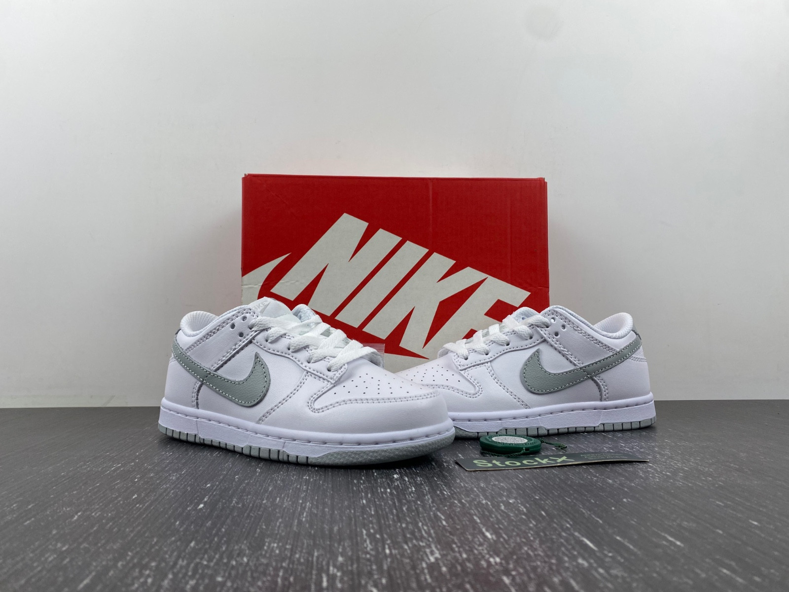 nike dunk low white pure platinum (ps) kids dh9756-102