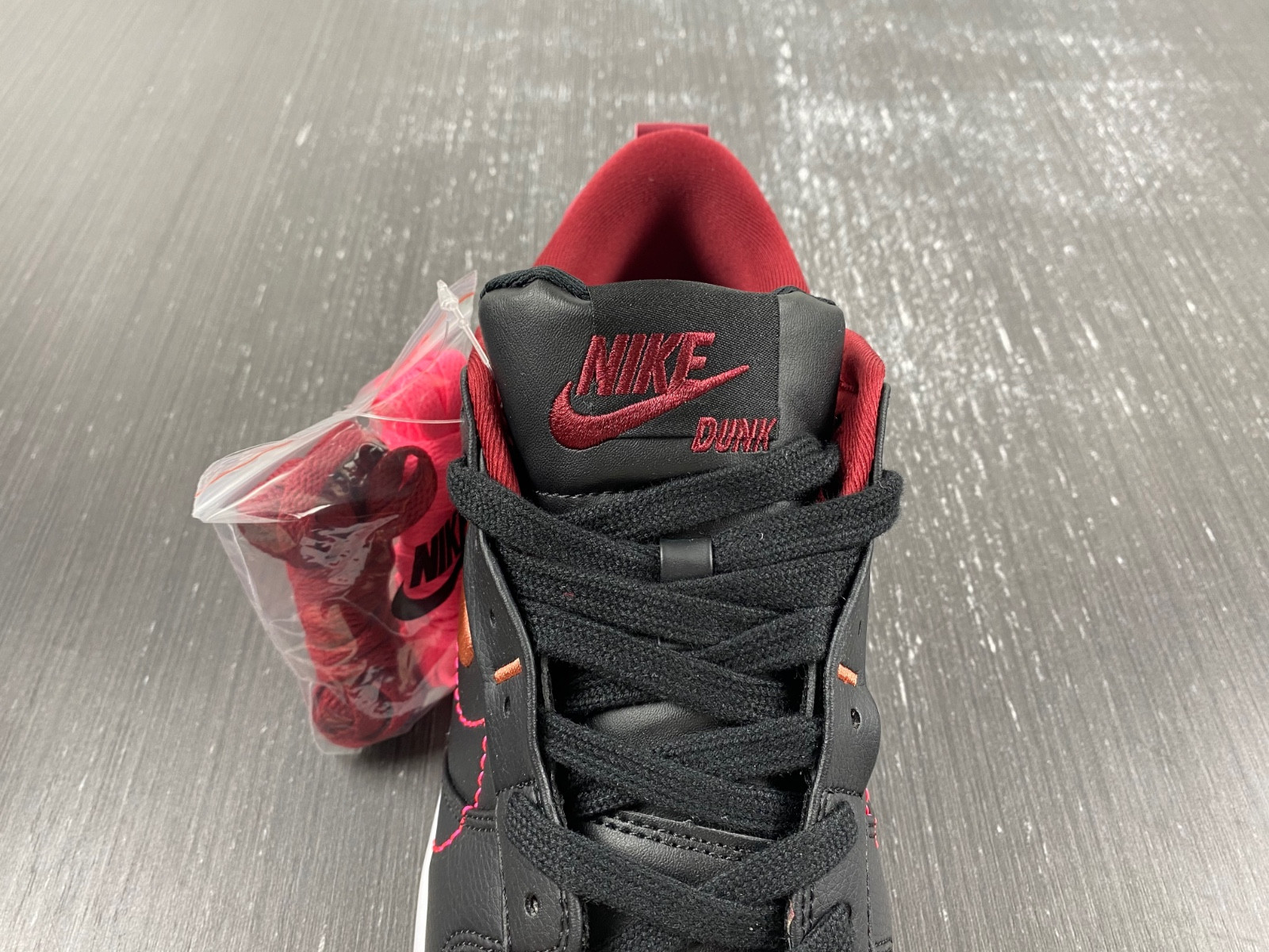 nike dunk low disrupt 2 black dark beetroot (women