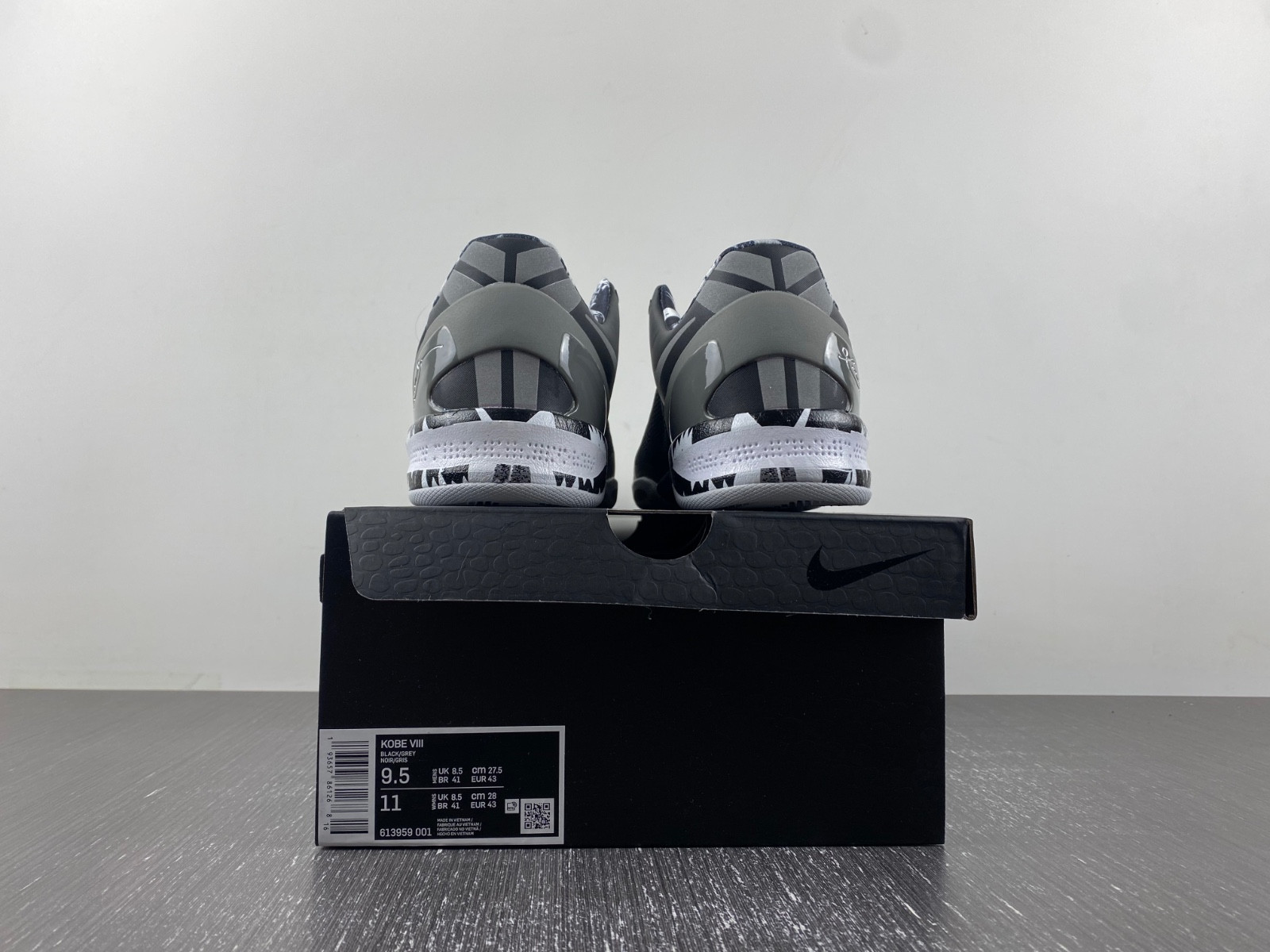 nike kobe 8 system philippines black silver 613959‑001