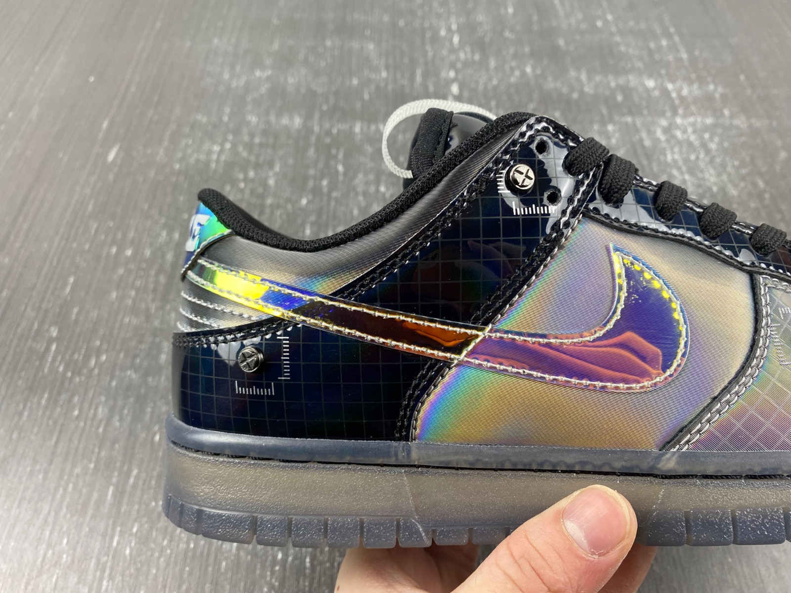 nike dunk low "hyperflat" black/grey fv3617-001