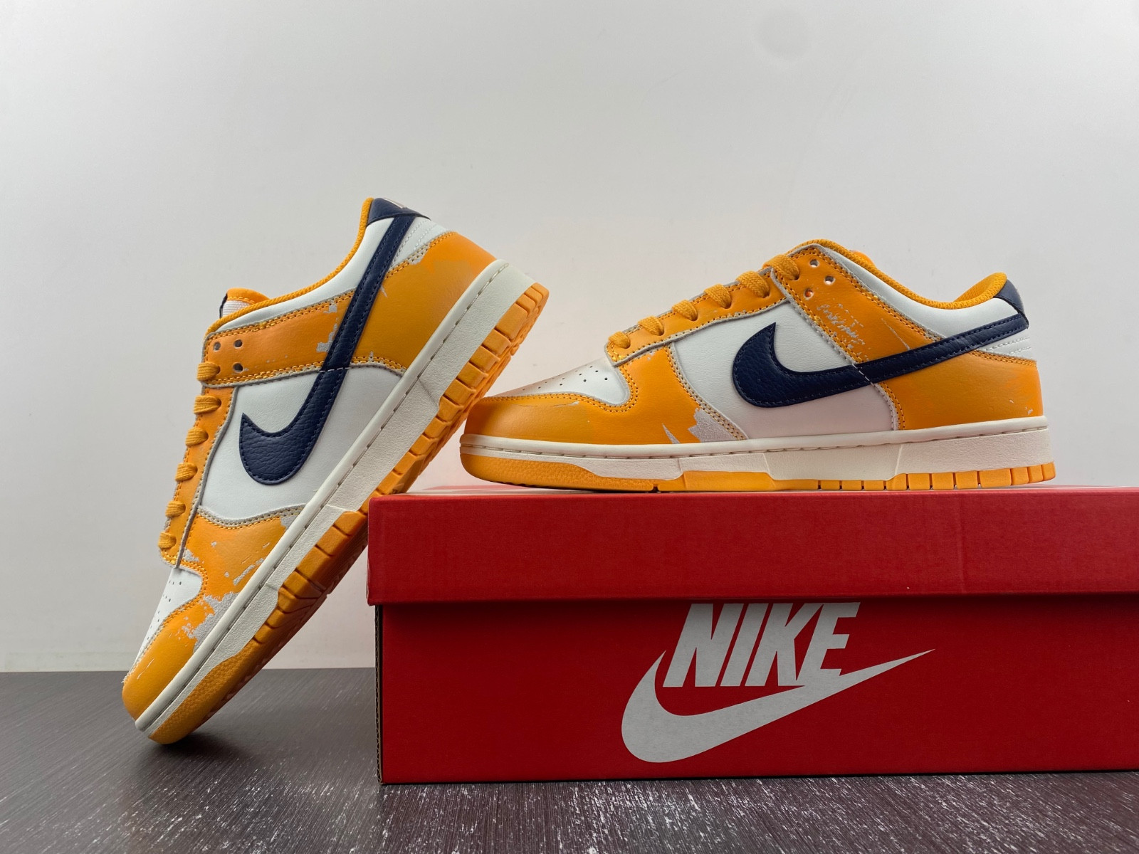 nike dunk low wear and tear - fn3418-100