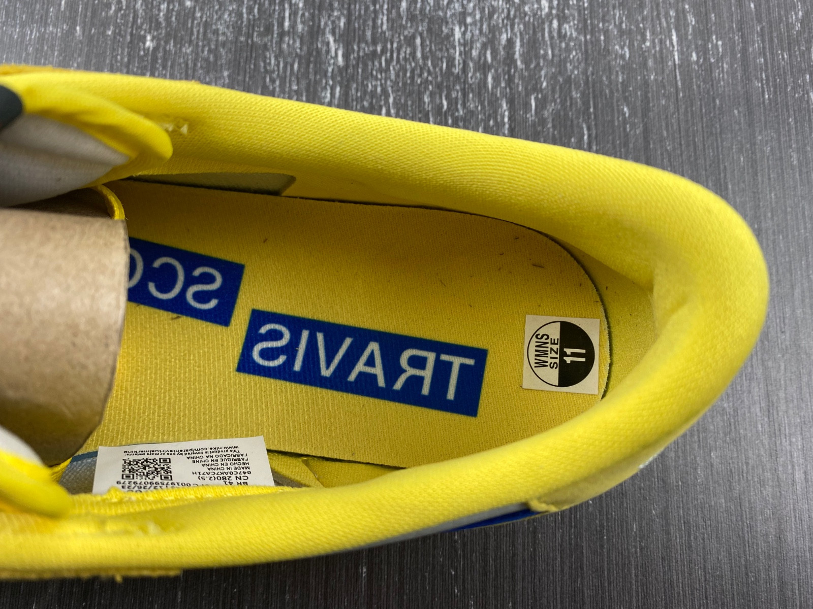 travis scott air jordan 1 low og canary dz4137-700