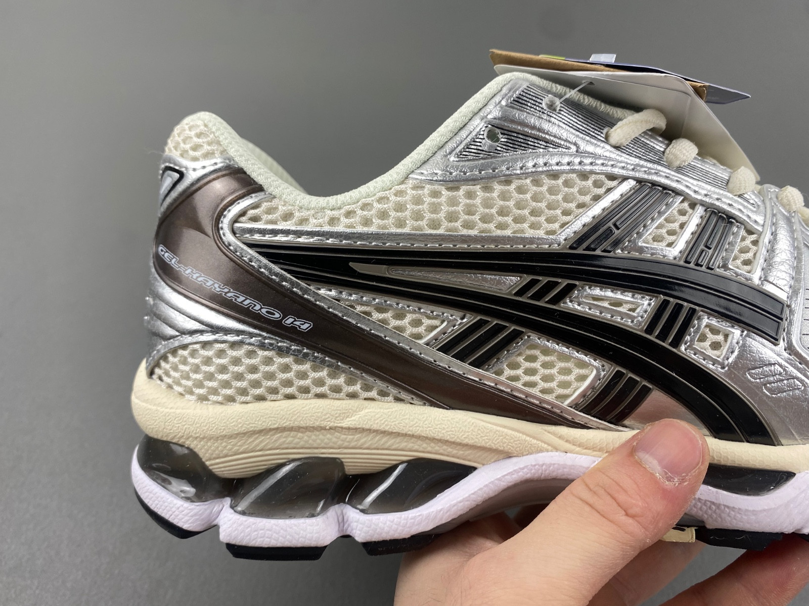 As*ic*s gel-kayano 14 cream black metallic plum men