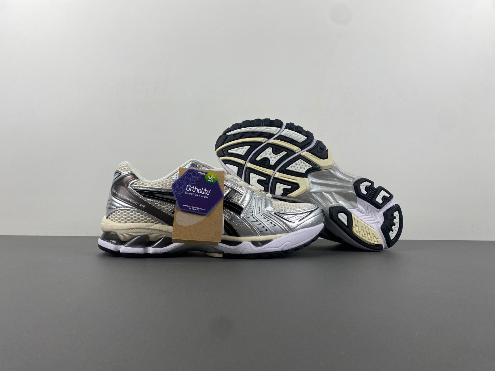 As*ic*s gel-kayano 14 cream black metallic plum men