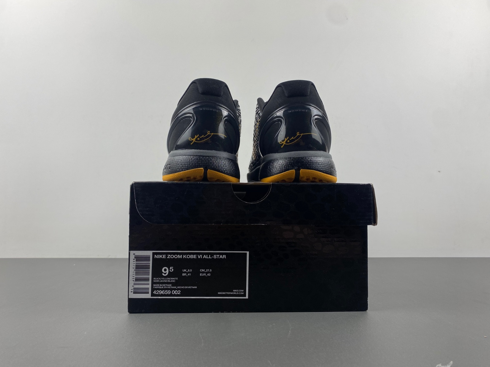 nike kobe 6 black del sol 429659-002