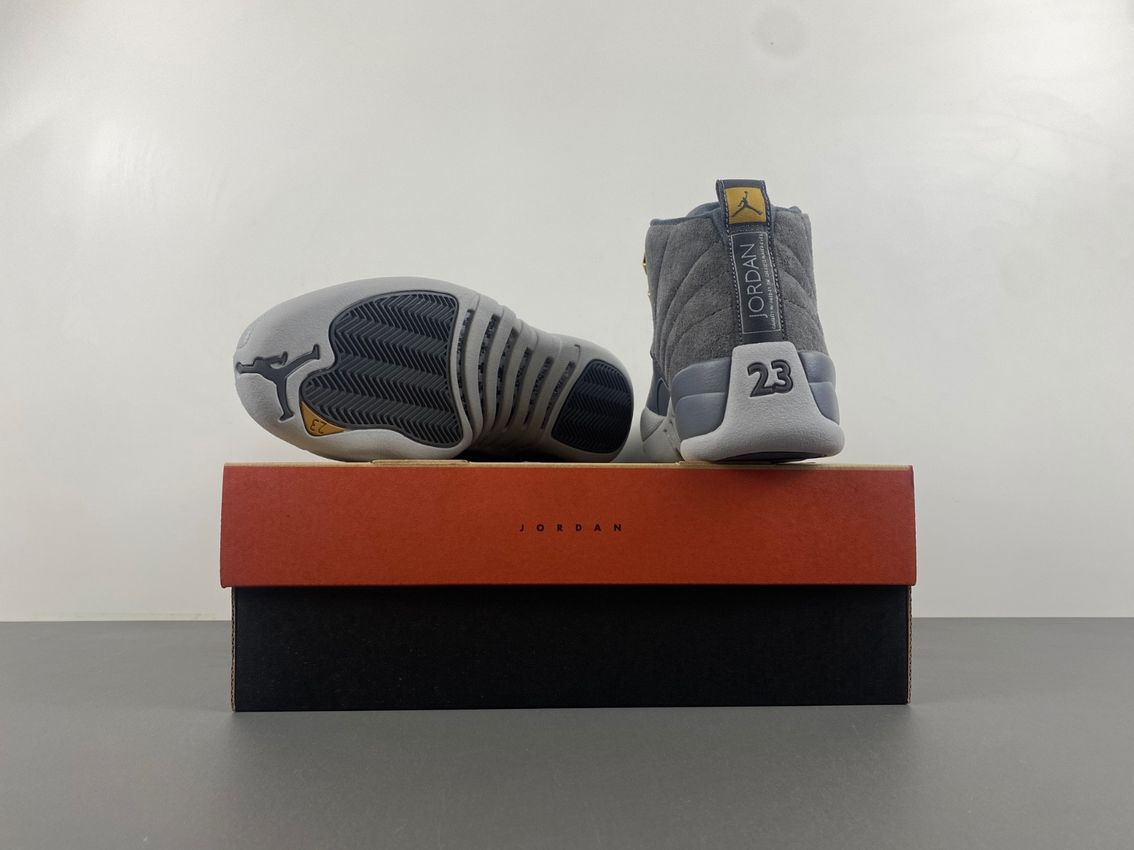 jordan 12 retro dark grey men