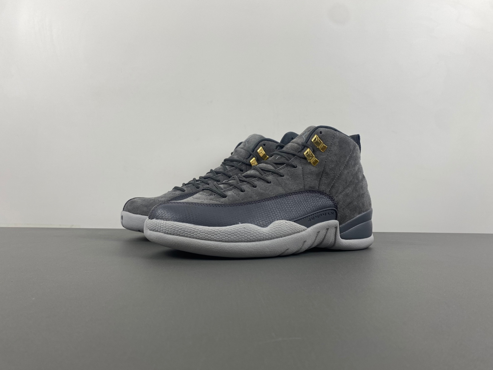 jordan 12 retro dark grey men''s - 130690-005
