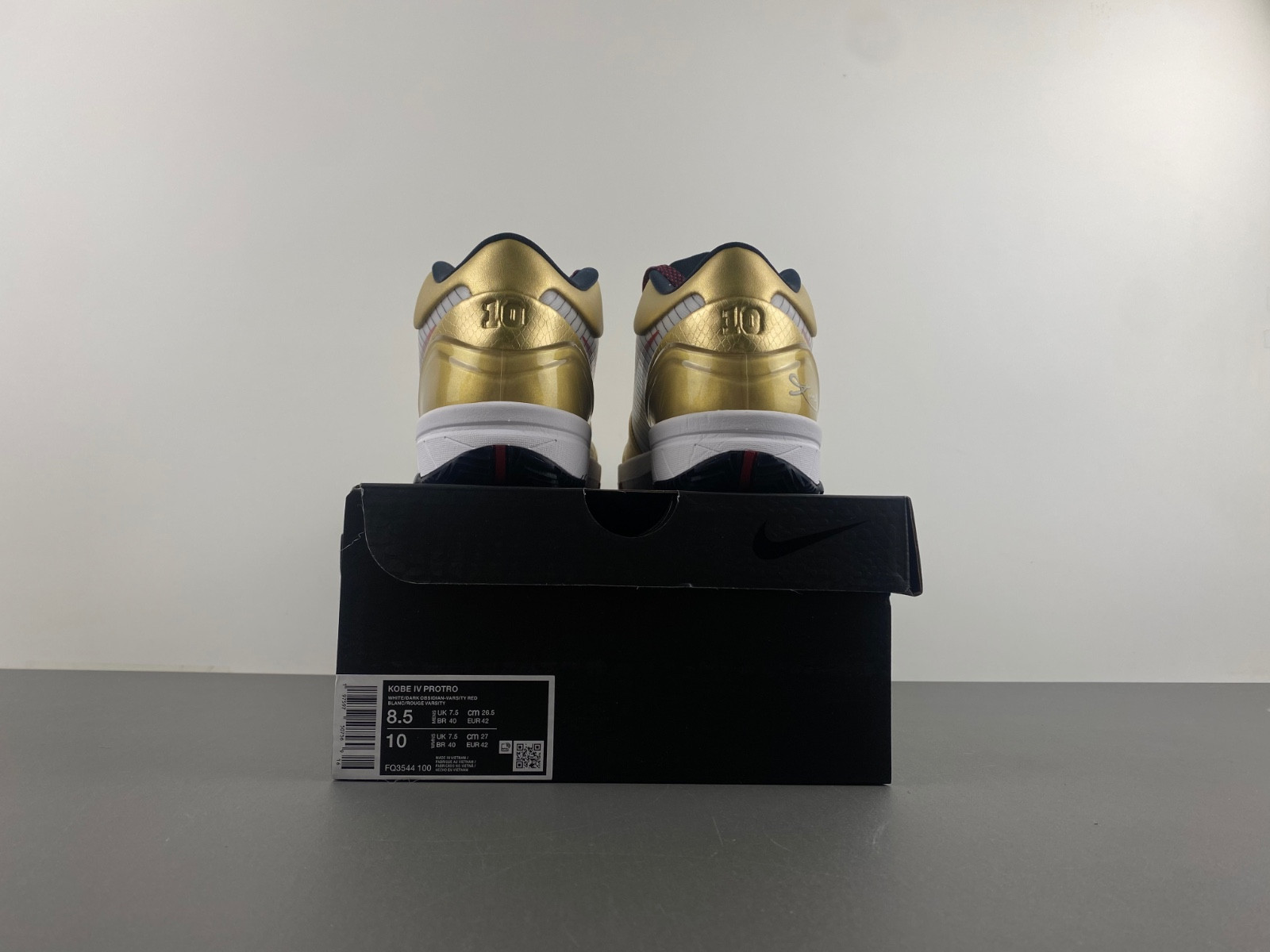 nike kobe 4 protro gold medal fq3544-100