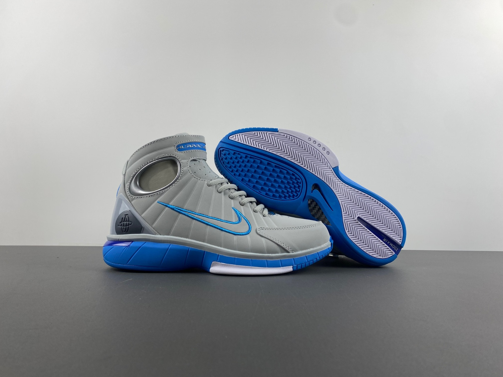 nike air zoom huarache 2k4 wolf grey uni blue men