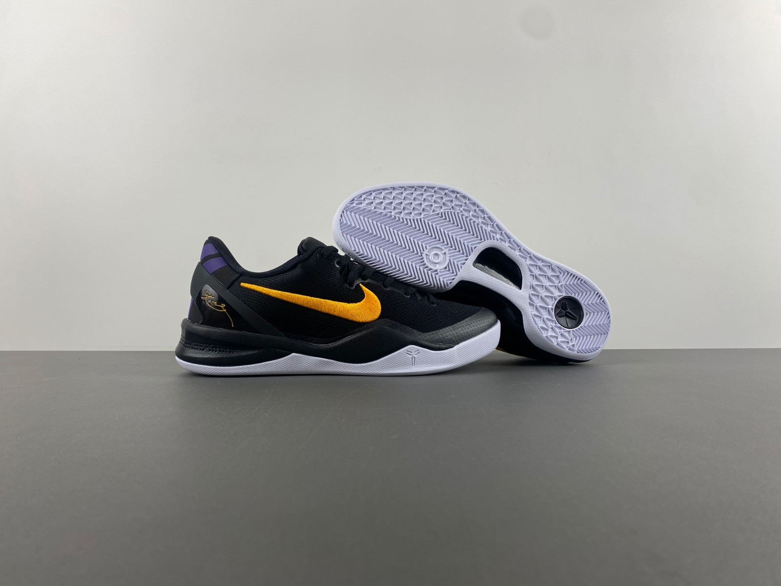 nike kobe 8 protro black university gold hf9550-001