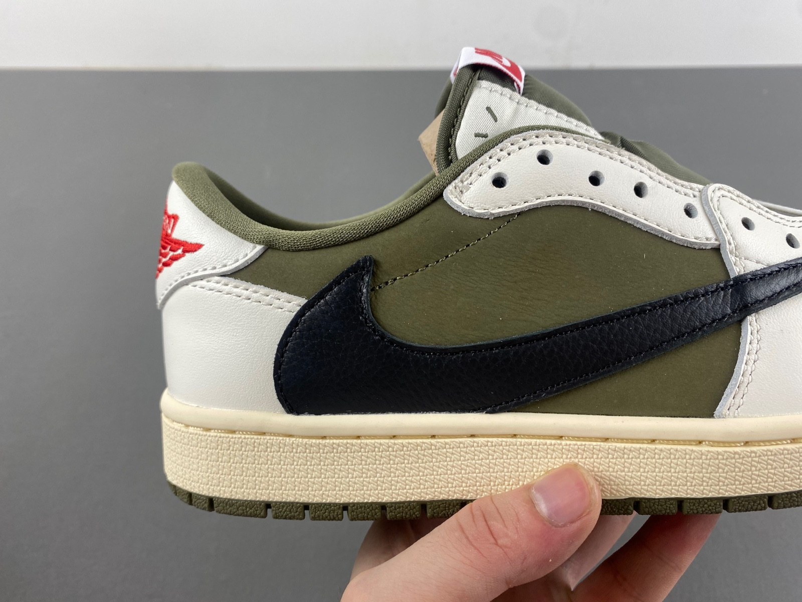 travis scott air jordan 1 low og olive dm7866-200
