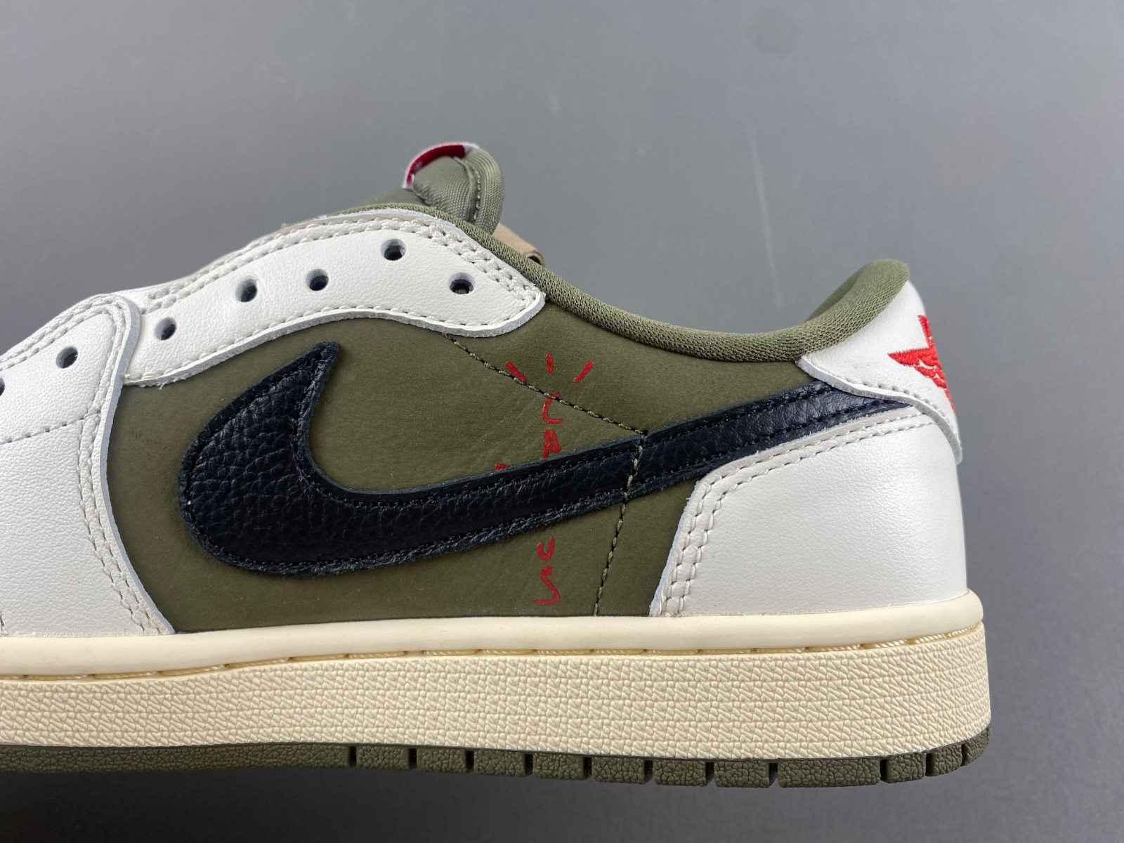 travis scott air jordan 1 low og olive dm7866-200