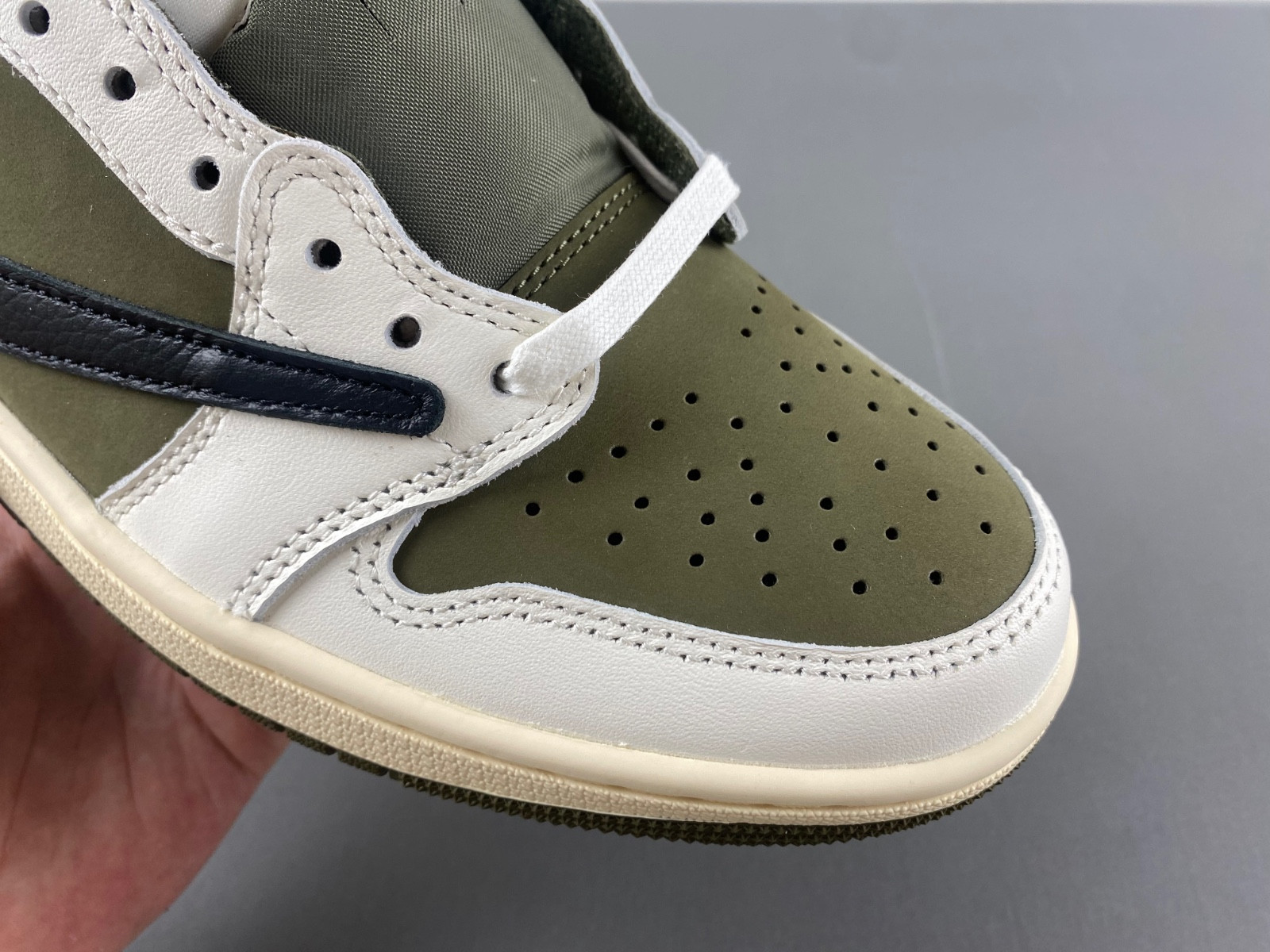 travis scott air jordan 1 low og olive dm7866-200