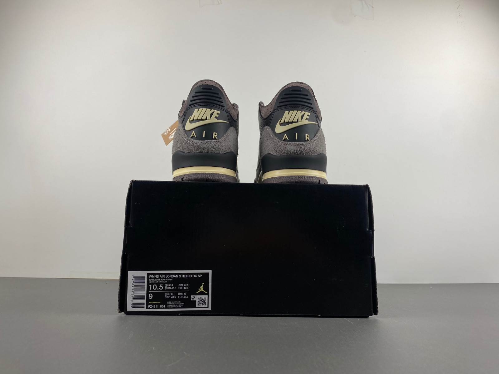 a ma maniére air jordan 3 black fz4811-001